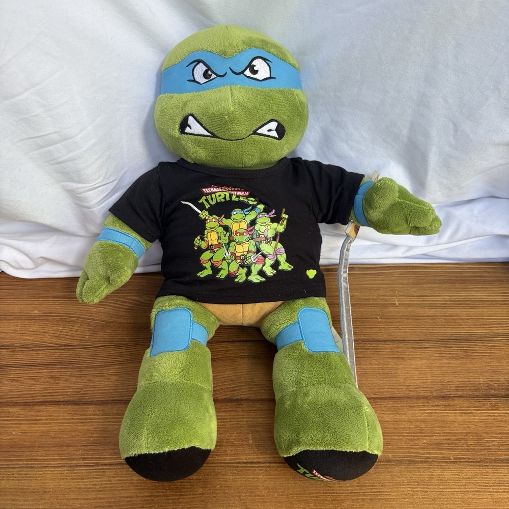 Build-A-Bear Leonardo TMNT Teenage Mutant Ninja Turtles Plush 16" Nickelodeon